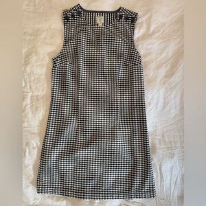 GAP DOEN Black and White Gingham Mini Dress